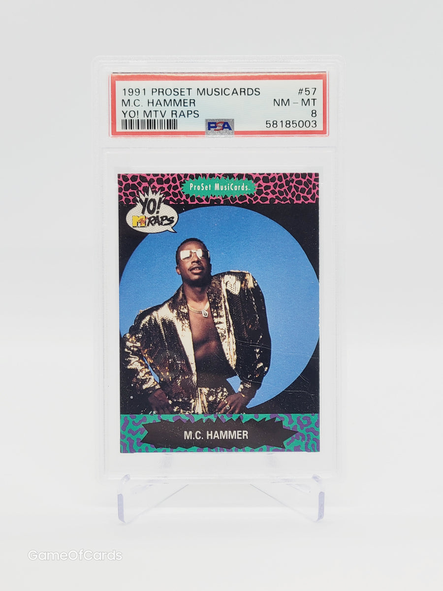 1991 ProSet MusiCards M.C. HAMMER PSA 8 – Game of Cards