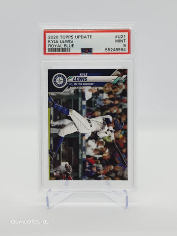 2020 Topps Update KYLE LEWIS RC Rookie Royal Blue PSA 9
