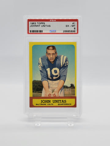 1963 Topps JOHNNY UNITAS #1 PSA 6