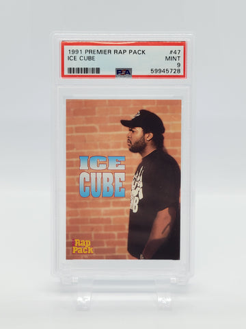 1991 Premier Rap Pack ICE CUBE #47 PSA 9