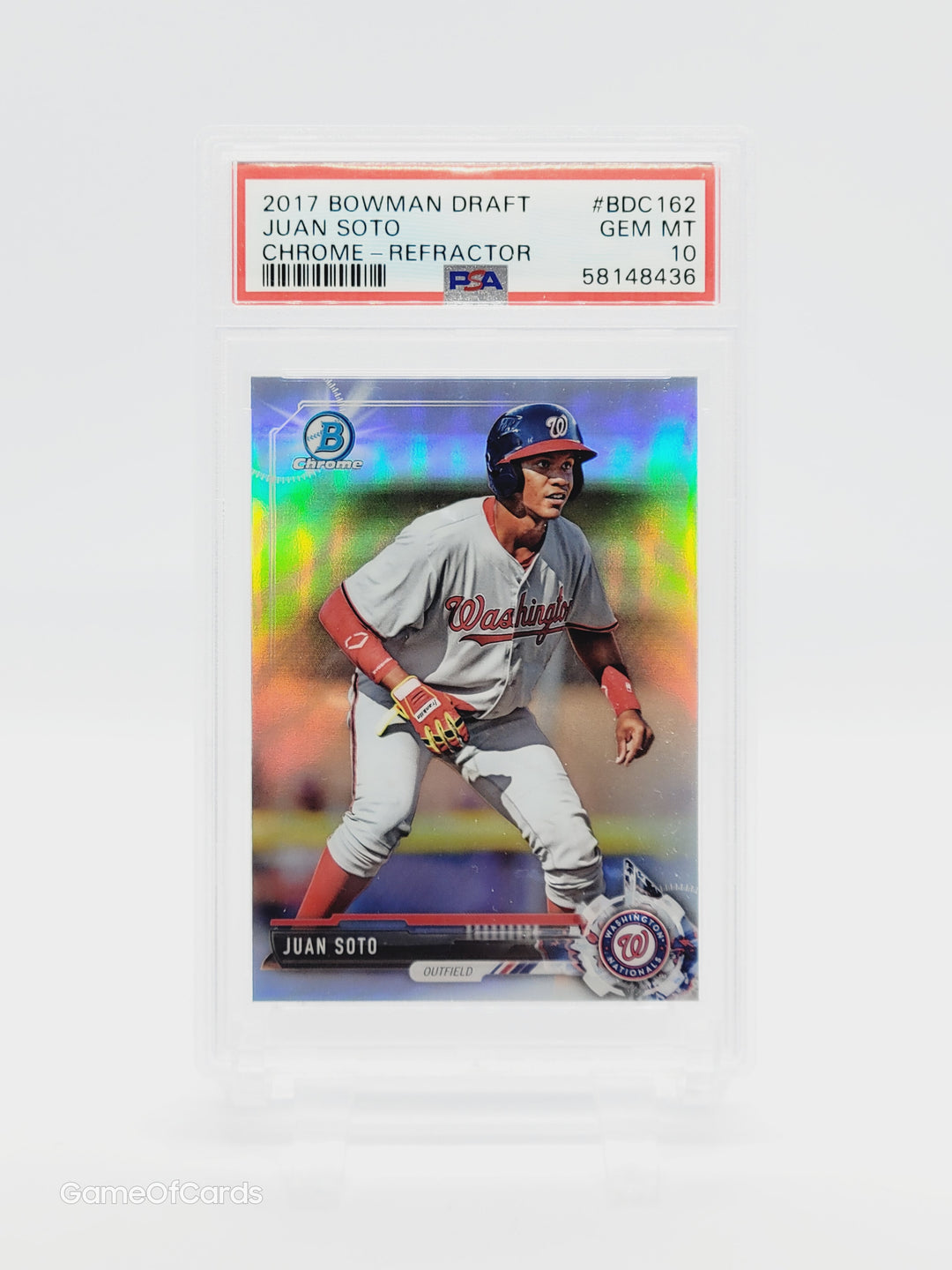 Juan Soto Bowman Draft Chrome deals PSA 10