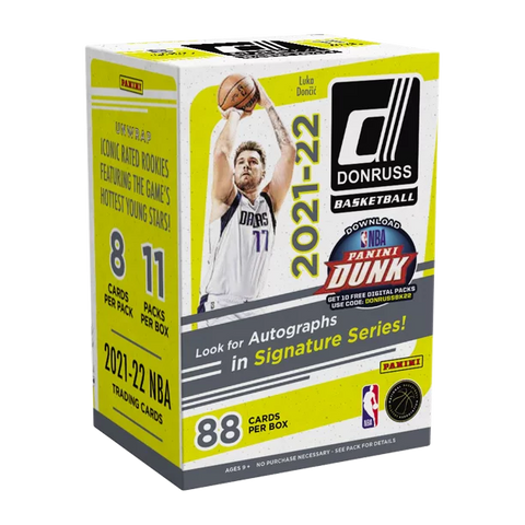2021-22 Panini Donruss Basketball 11-Pack Blaster Box (Orange and Purple Laser Parallels!)