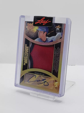 2023 Leaf Magnificence SHOHEI OHTANI + ICHIRO Game-Used Patch Auto Autograph 1/1