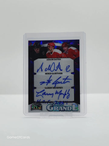 2025 Leaf Metal Legends ADAM OATES, MIKE GARTNER, LARRY MURPHY Auto 1/1 🔥