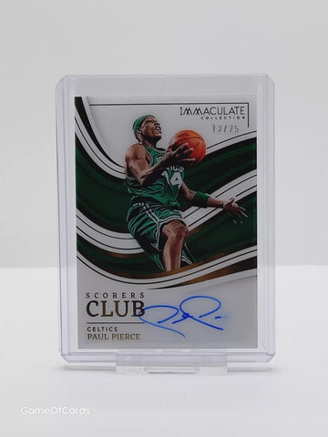 2022-23 Panini Immaculate PAUL PIERCE Auto Autograph /25 - Scorers Club 🔥 (G)