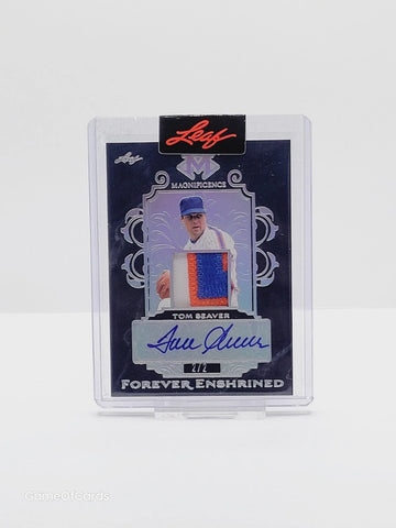 2023 Leaf Magnificence TOM SEAVER 3-Color Patch Auto Autograph 2/2 - Mets 🔥