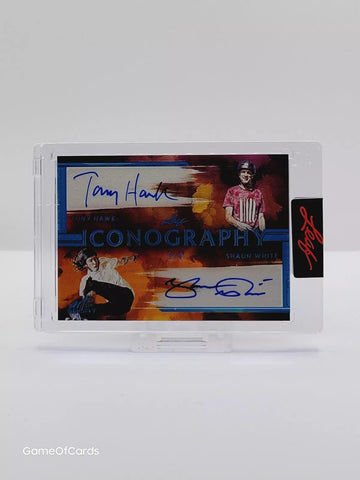 2023 Leaf Art of Sport TONY HAWK + SHAUN WHITE Dual Auto Autograph 2/4 🔥🔥