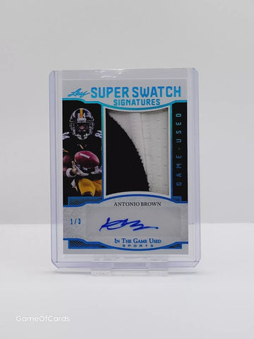 2024 Leaf In the Game Used ANTONIO Auto Autograph Jumbo Relic 1/3 - Super Swatch