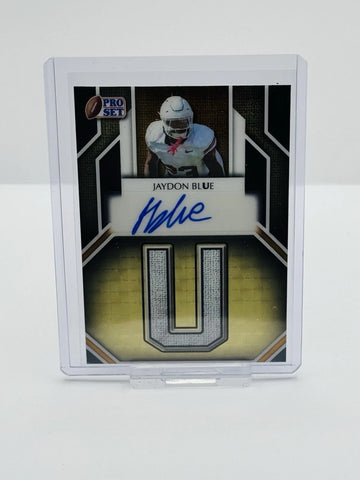2025 Leaf Pro Set Metal JAYDON BLUE Surname GOLD SUPERFRACTOR Auto 1/1