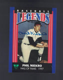 Yogi Berra and Phil Neikro  Autograph Card Lot