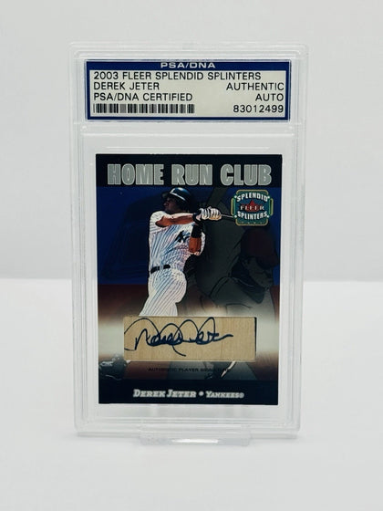 2003 Fleer Splendid Splinters DEREK JETER Home Run Club Auto Autograph 32/250 (P