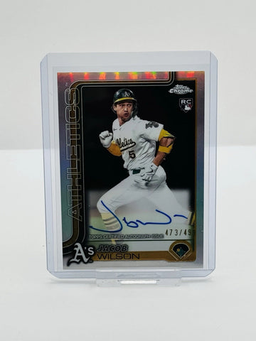 2025 Topps Chrome JACOB WILSON RC Rookie Auto Autograph /499 🔥